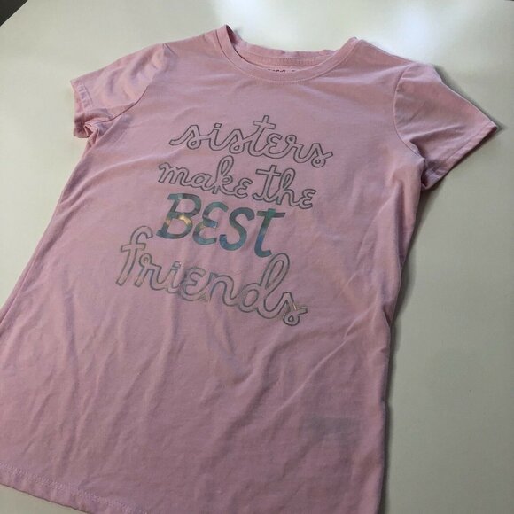 Cat & Jack Size L 10/12 Girls Sisters Best Friends pink - Picture 4 of 7